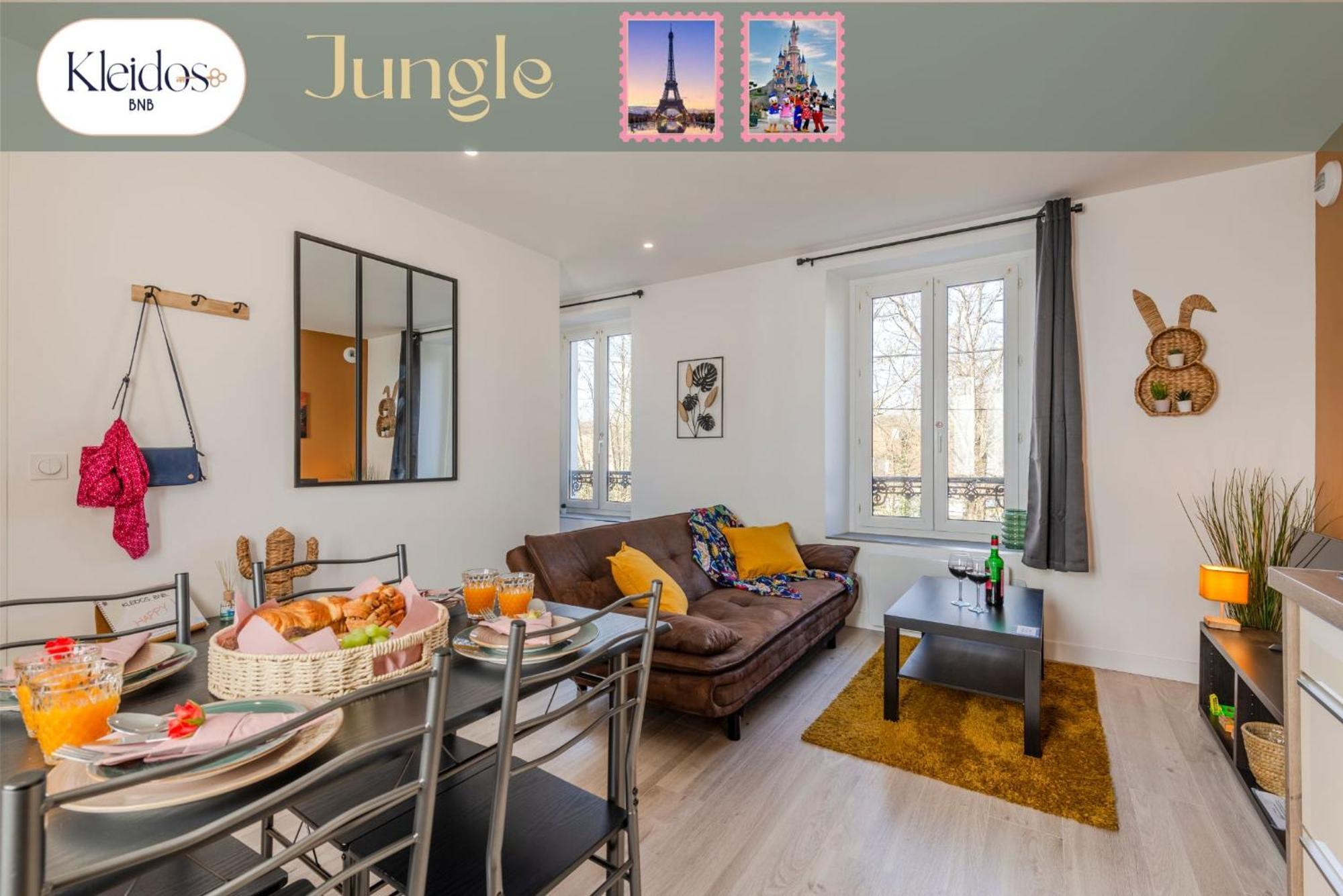 Jungle - Magnifique Appartement Avec Parking Prive - Paris-Disney & Cdg A 25 Minutes Pomponne Buitenkant foto